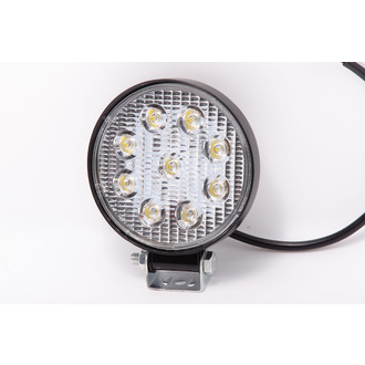 Фара LED кругл.(27W 12/24V, 9 диод, 35 мм,напр.свет)