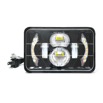 Фара LED FG308-RTквадр.(40W 12/24V, дальн.ближн.ДХО,поворот)