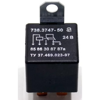 Кликните для увеличения изображения Реле стартера 738.3747-50 24V/15/15А 5-конт. К-з,Амкодор