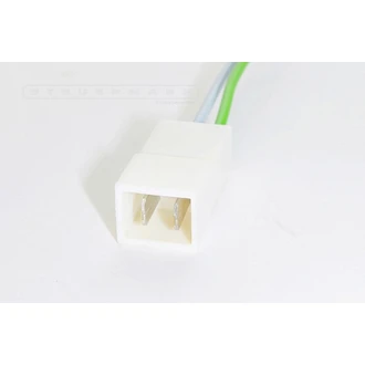 Колодка штырев.с проводом S=1.5 сер.6,3 мм 2-конт.(папа) 9004