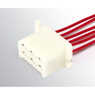 Колодка гнездов.с проводом S=1.5 сер.6,3 мм 6-конт.(мамка) 9095