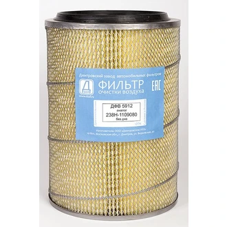 Элемент возд.238Н-1109080 (ДФВ 5912) МАЗ (392х280х171) без дна