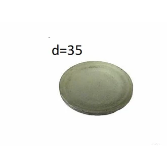 Заглушка d=35 мм плоская 35-10кп.Ц9Хр