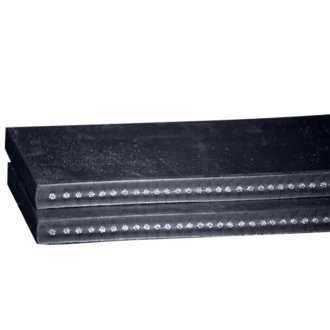 Техпластина резиновая на отвал ДСТ 1000х250х40 мм 16 тросов d=8 мм